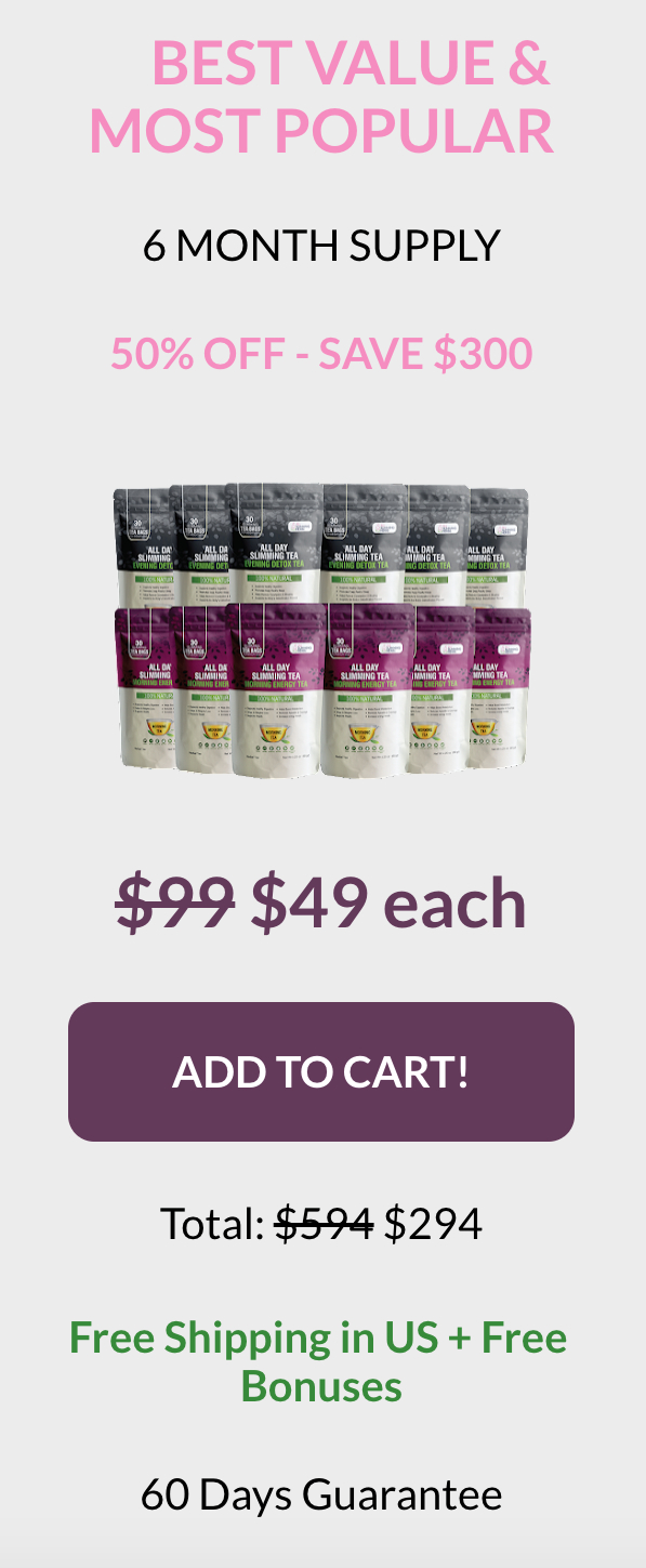 All Day Slimming Tea - 6 bottles
