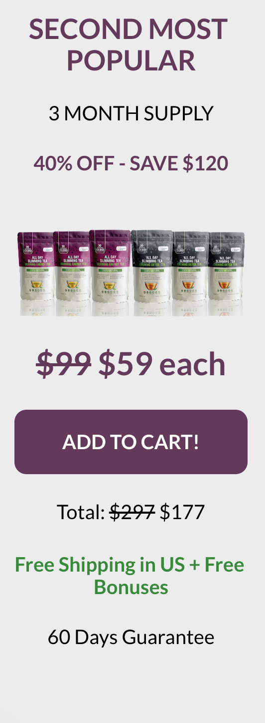 All Day Slimming Tea - 3 bottles